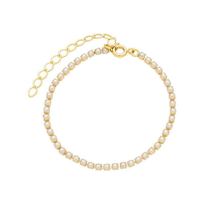 Pulseira Riviera Pérolas Ouro