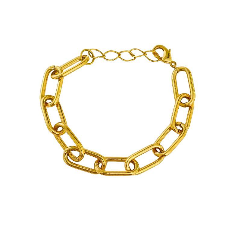 Pulseira Elos Grandes Ouro