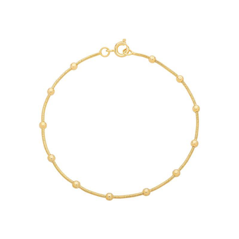 Pulseira Mini Esferas Ouro