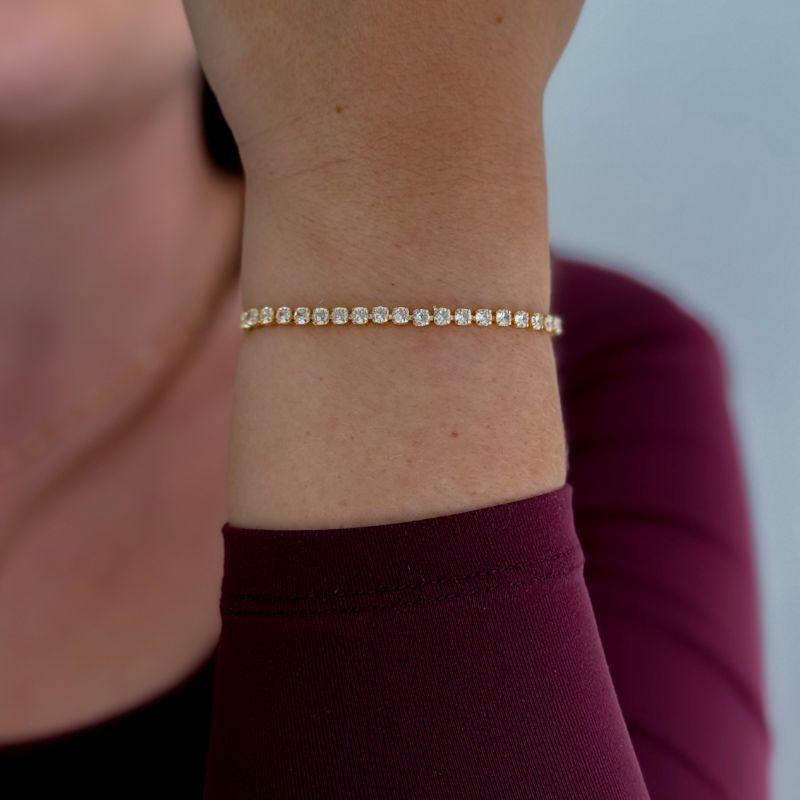 Pulseira Riviera Clássica Ajustável Ouro