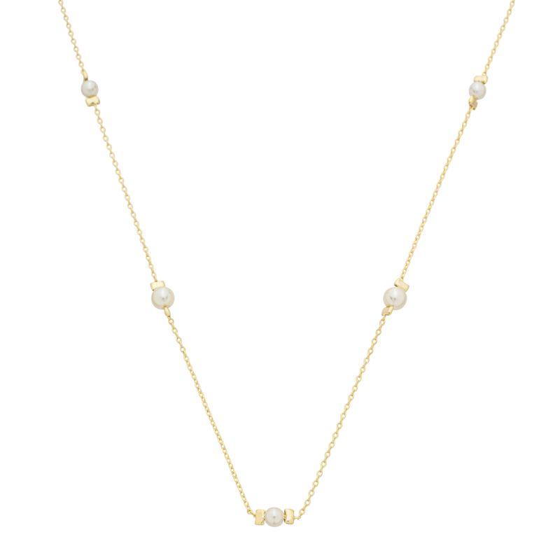 Colar Esferas Pérolas Ouro
