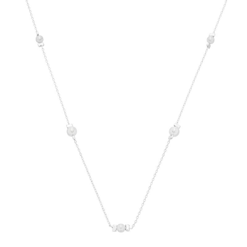 Colar Esferas Pérolas Prata