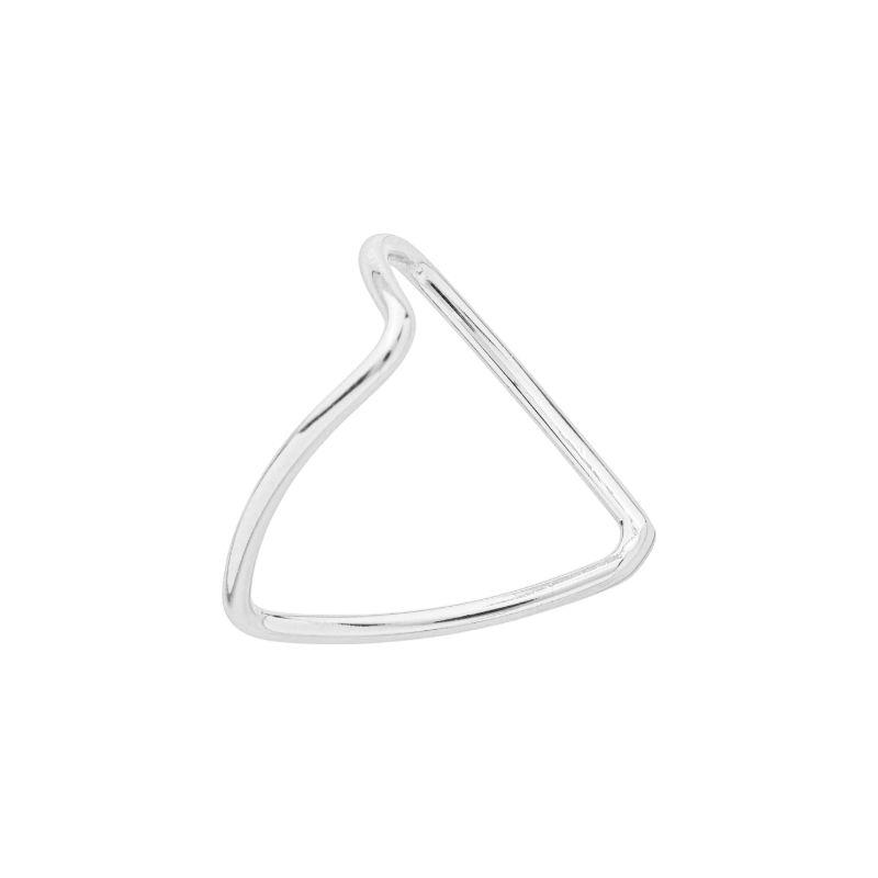 Anel Boca Tubarão Fino Prata