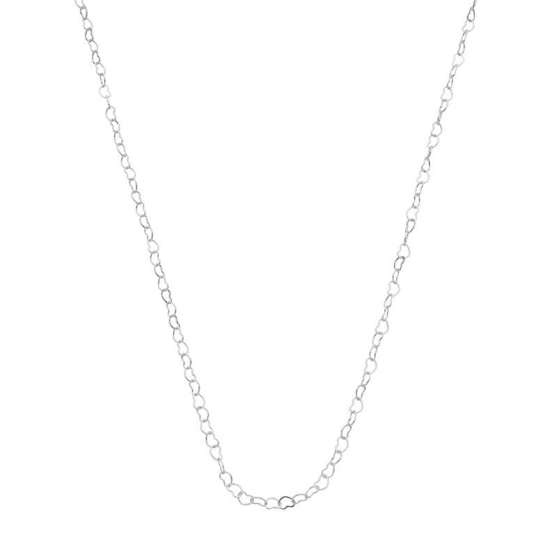 Colar Corações Interligados Prata