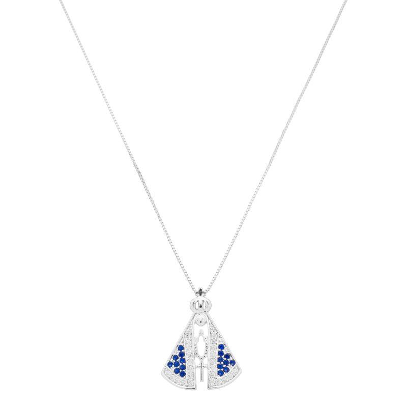 Colar Nossa Senhora Cravajeada Prata