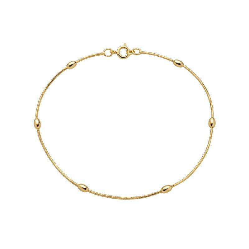 Pulseira Esferas Amêndoas Ouro