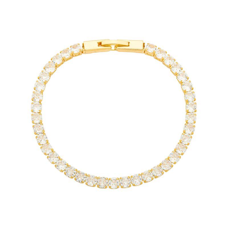 Pulseira Riviera Fecho Relógio Ouro