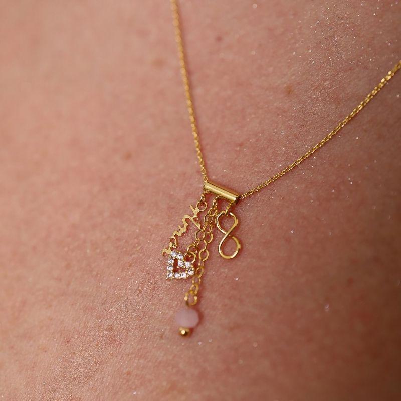 Colar Amuleto Amor Ouro
