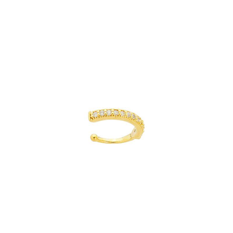 Piercing Fake Cravejado Ouro