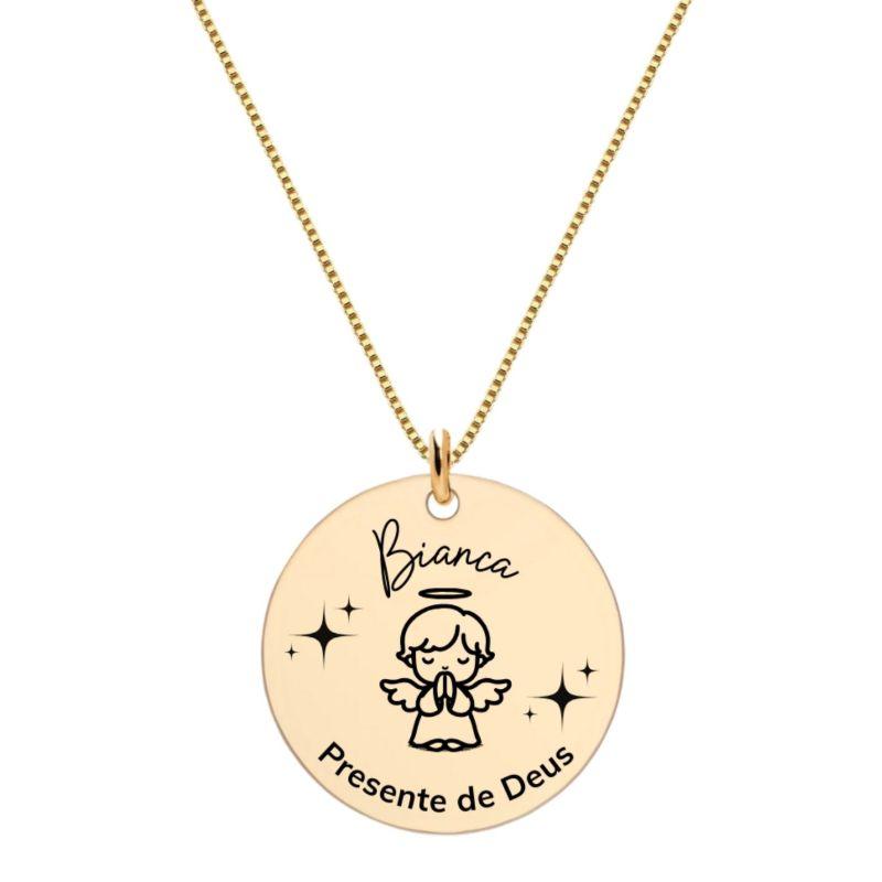 Colar Anjo Ouro