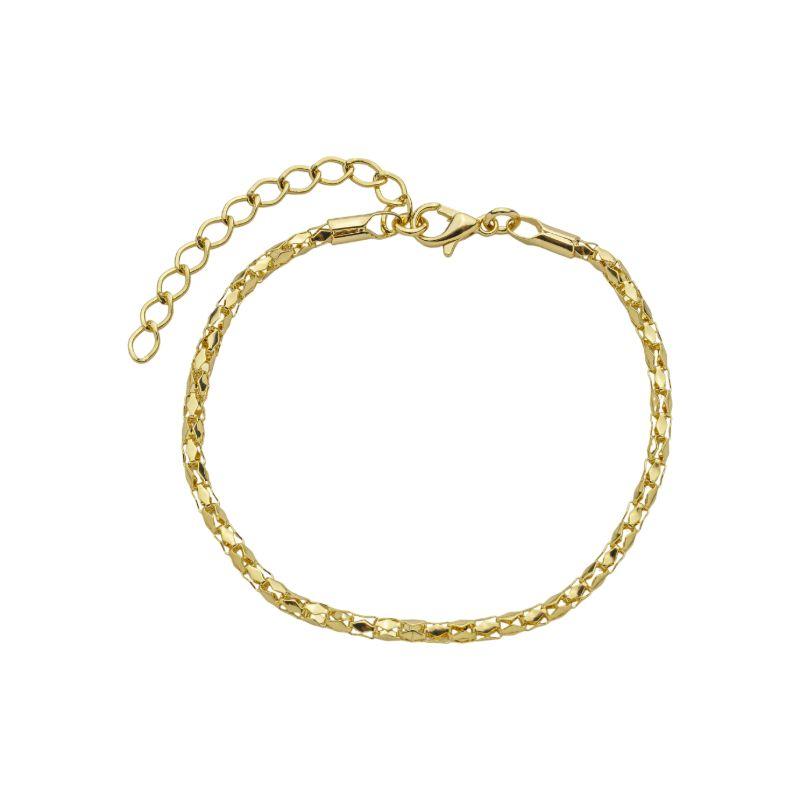 Pulseira Cordão Texturizado Ouro