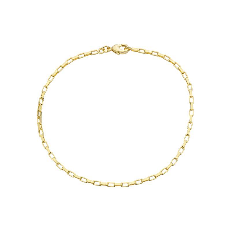 Pulseira Corrente Elo Retangular Ouro