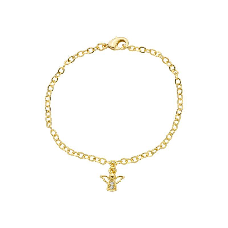 Pulseira Infantil Anjinho Ouro
