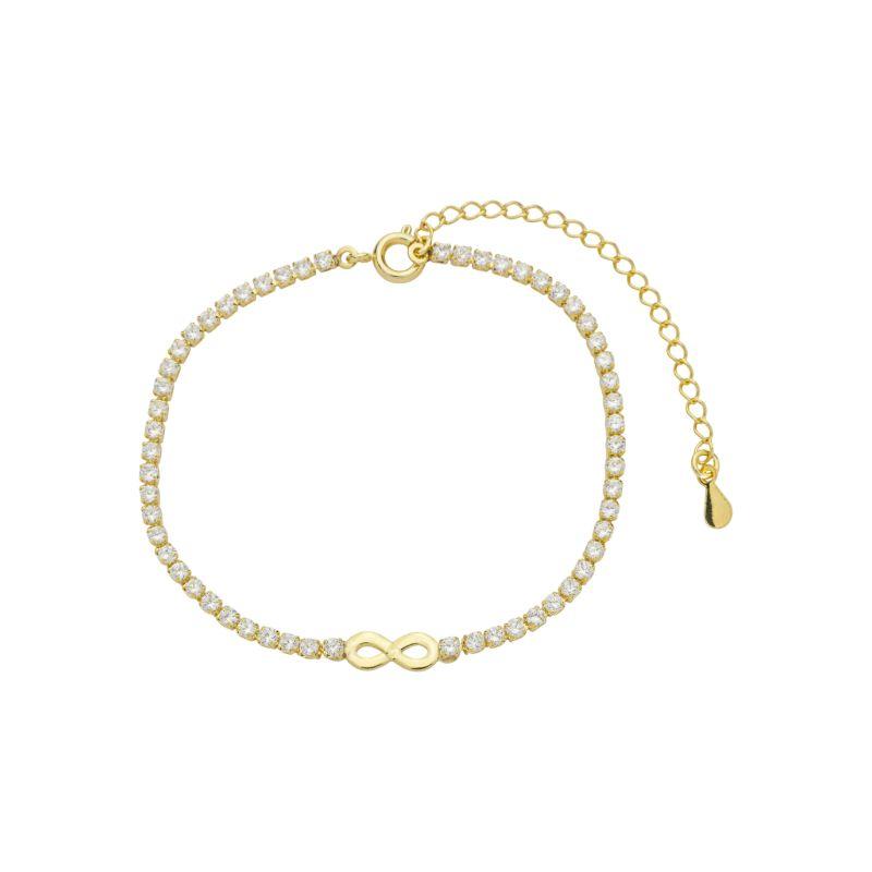 Pulseira Riviera e Infinito Ouro