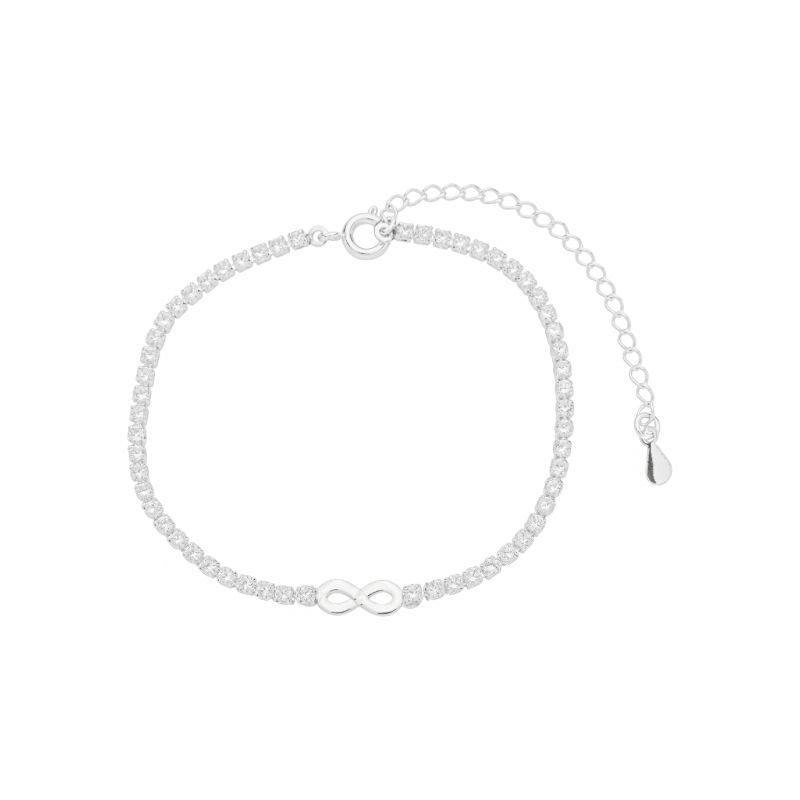 Pulseira Riviera e Infinito Prata