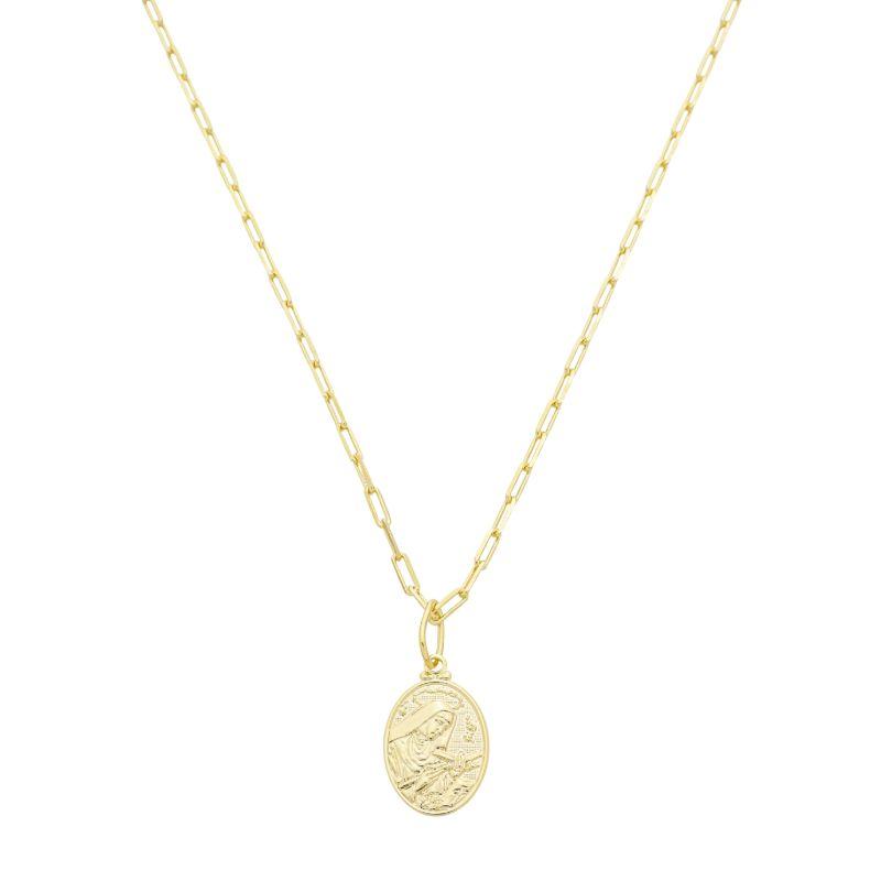 Colar Santa Rita Masculino Ouro