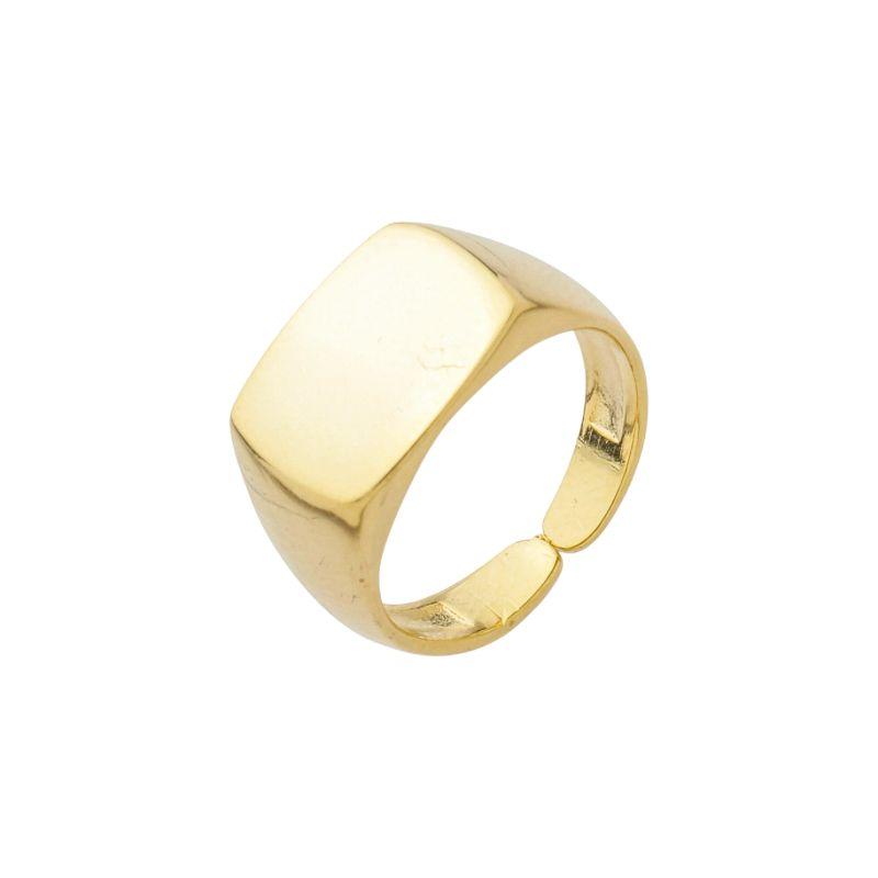 Anel Dedinho Liso Ouro
