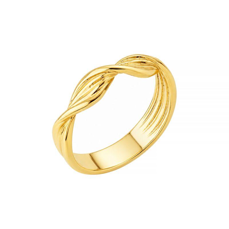 Anel Design Torcido Ouro