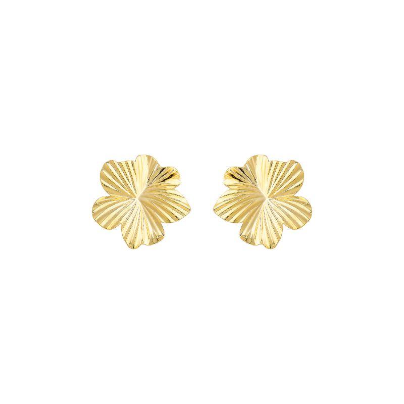 Brinco Flor Max Ouro