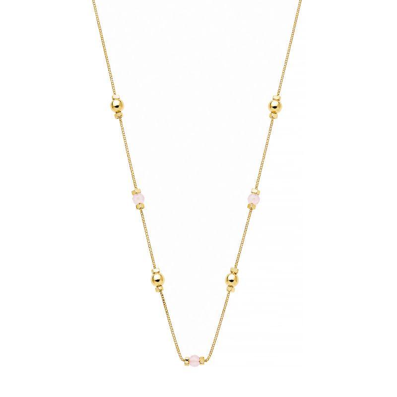 Colar Choker Esferas Rose Ouro
