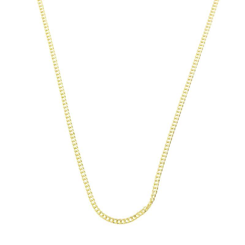 Colar Corrente Malha Grumet Masculino Ouro