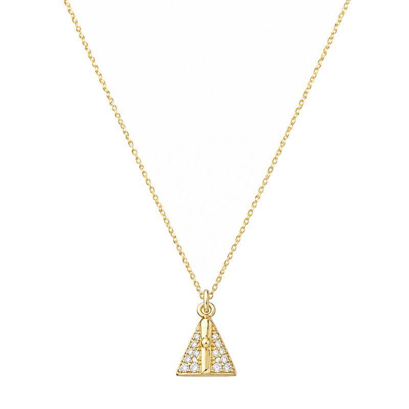 Colar Nossa Senhora Zircônias Ouro