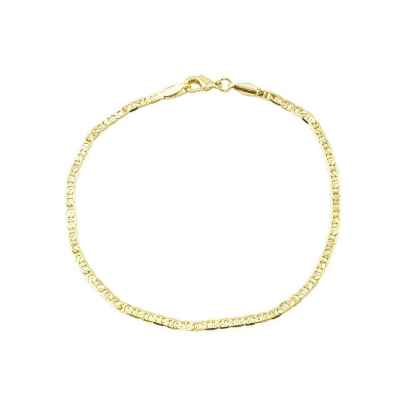 Pulseira Malha Náutica Masculino Ouro