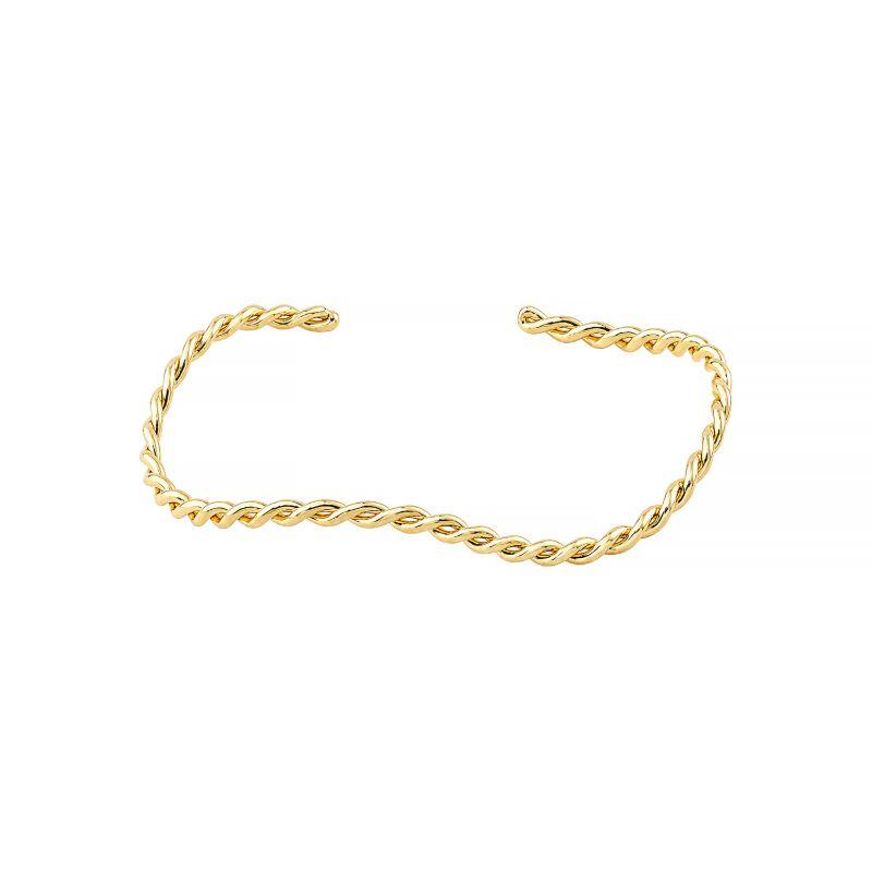 Bracelete Curvado Ouro