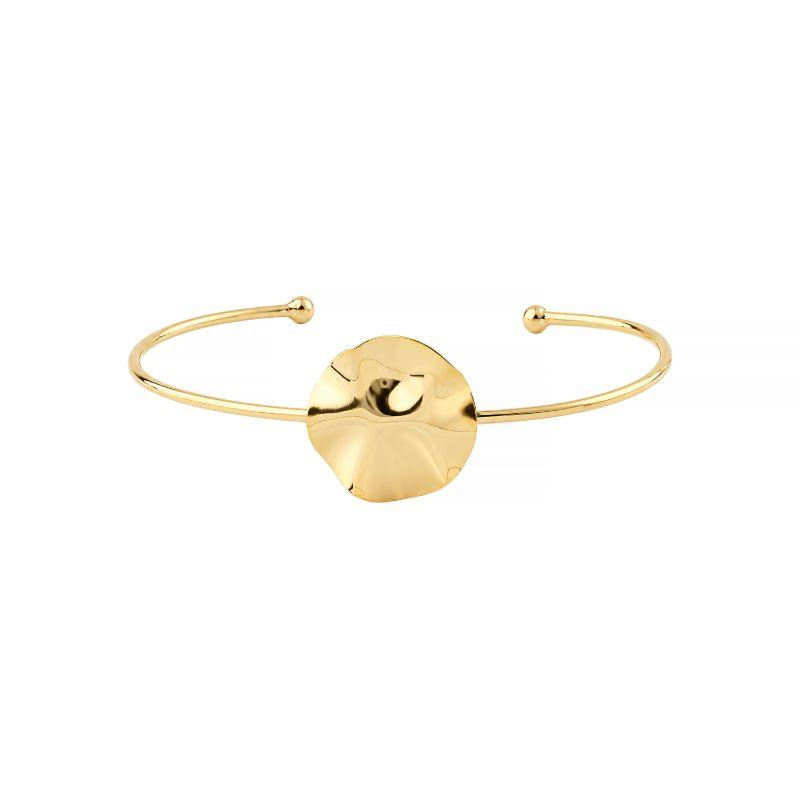 Bracelete Medalha Orgânica Ouro