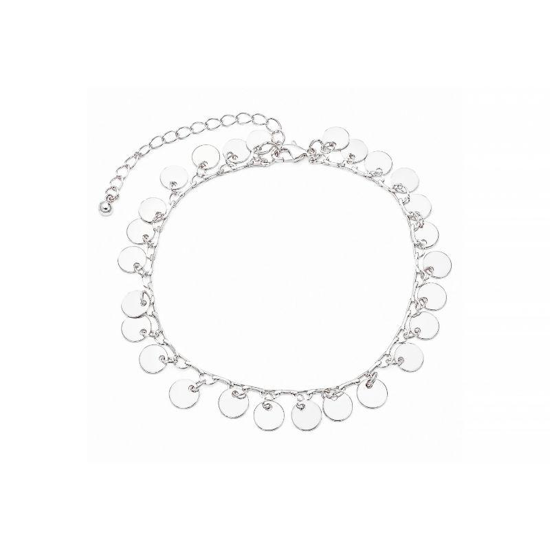Pulseira Multi Medalhas Prata