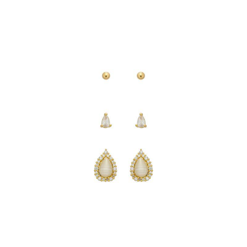 Trio Gotas e Esfera Ouro