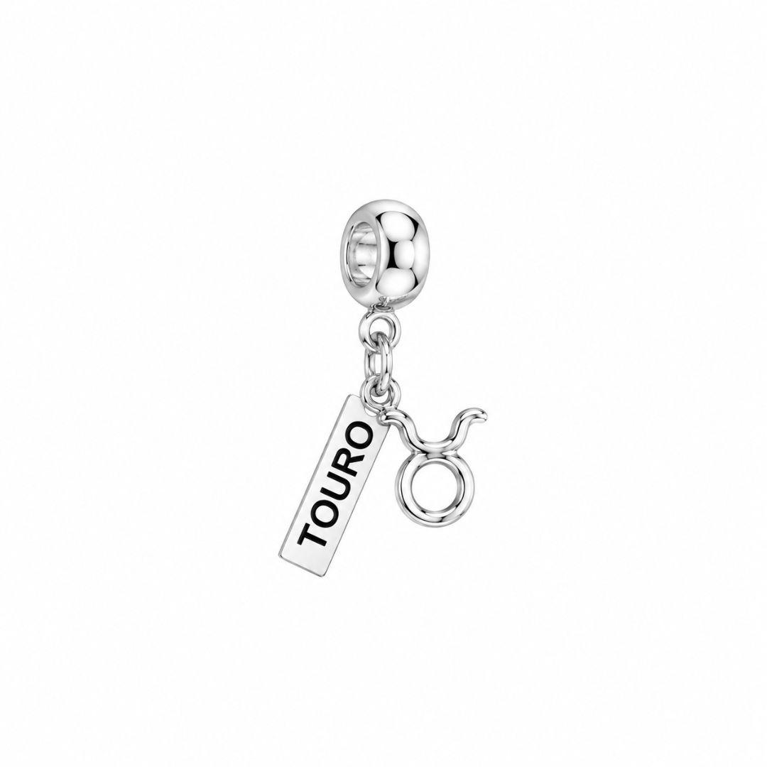 Berloque Signo e Plaquinha Prata