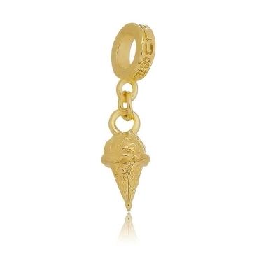 Berloque Sorvete Italiano Plush Ouro