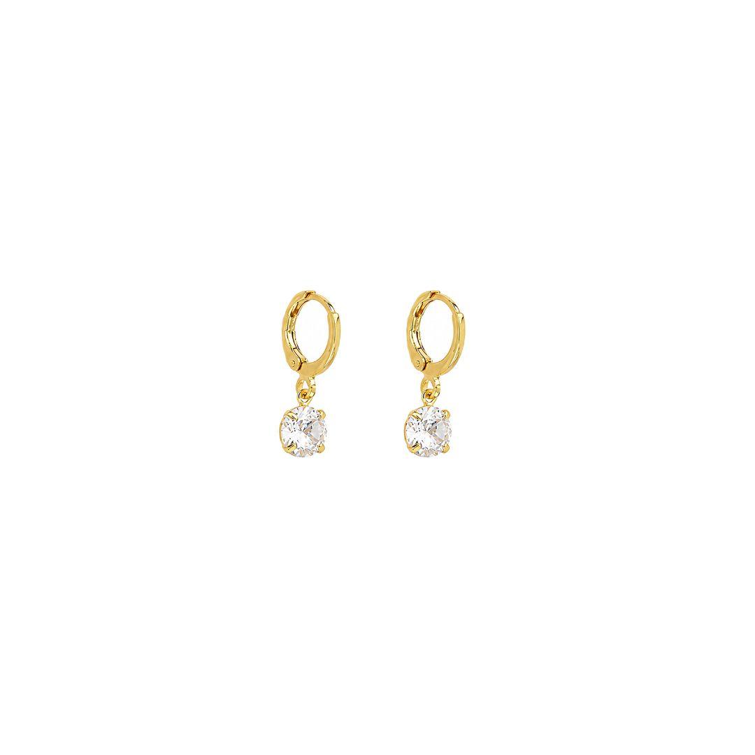 Brinco Argola Ponto de Luz G Ouro